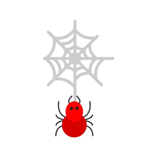 Araña Icono Web Plantilla Diseño Creativo — Archivo Imágenes Vectoriales