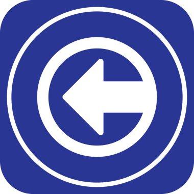 Projeniz için sol yön ok simgesi