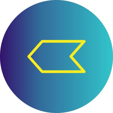 Projeniz için sol yön ok simgesi