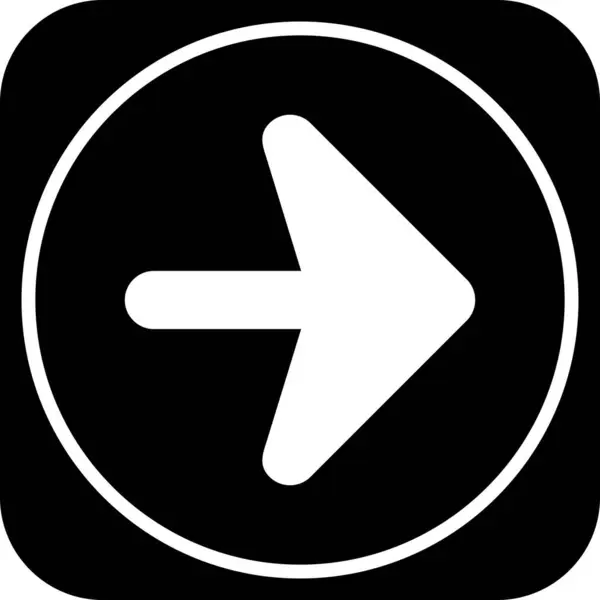 Flèche Bonne Direction Ico — Image vectorielle