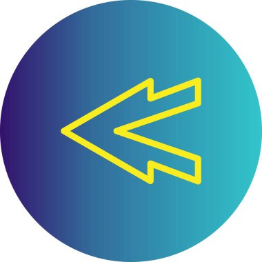 Projeniz için sol yön ok simgesi