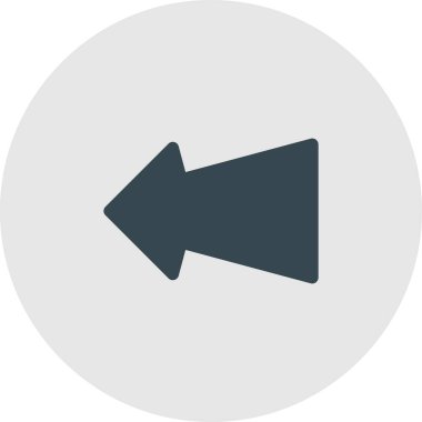 Projeniz için sol yön ok simgesi