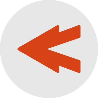 Projeniz için sol yön ok simgesi