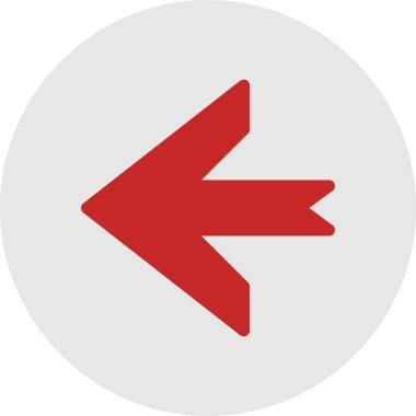 Projeniz için sol yön ok simgesi