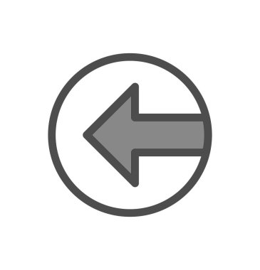 Projeniz için sol yön ok simgesi