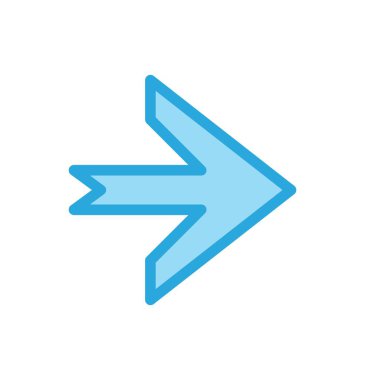 Projeniz için yön ok simgesi