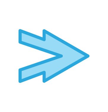 Projeniz için yön ok simgesi