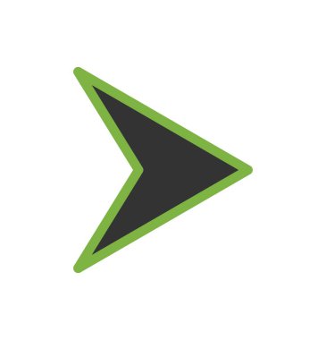 Projeniz için doğru yön ok simgesi