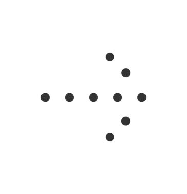 Projeniz için doğru yön ok simgesi