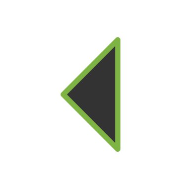 Projeniz için sol yön ok simgesi