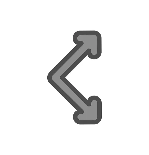 Double Direction Arrow Icon — Stock Vector