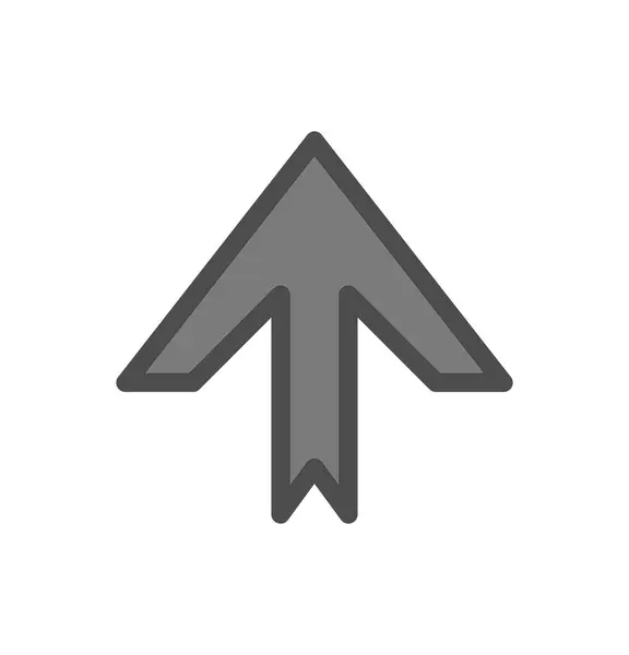 Icono Flecha Hacia Arriba Dirección Para Proyecto — Vector de stock