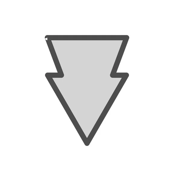 Ikona Šipky Dolů Pro Váš Projekt — Stockový vektor