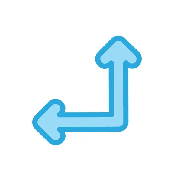 Icono Flecha Doble Dirección Para Proyecto — Vector de stock