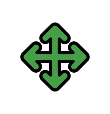 Projeniz için yön ok simgesi