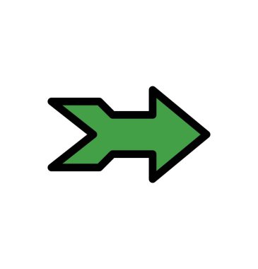 Projeniz için doğru yön ok simgesi