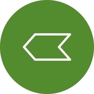 Projeniz için sol yön ok simgesi