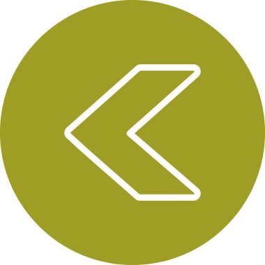 Projeniz için sol yön ok simgesi