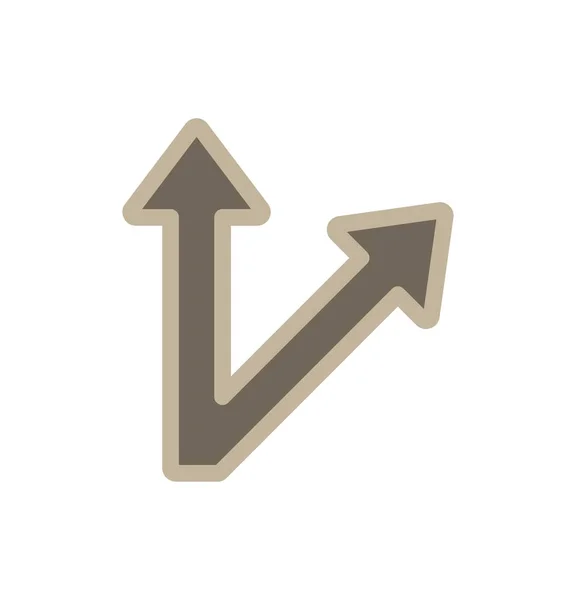 Podwójny Kierunek Arrow Ikona Dla Twojego Projektu — Wektor stockowy