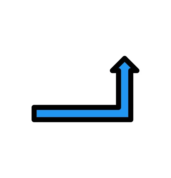 Direction Icona Freccia Vostro Progetto — Vettoriale Stock