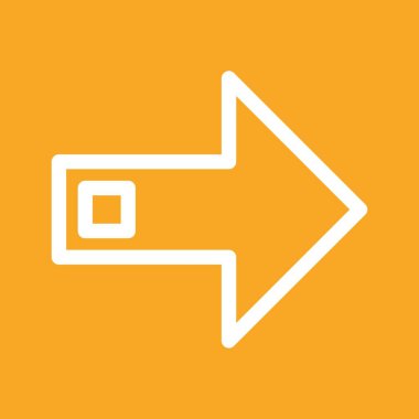 Projeniz için yön ok simgesi