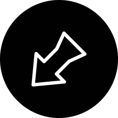 Projeniz için sol yön ok simgesi