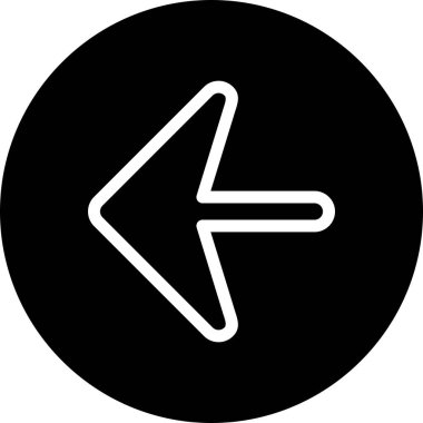 Projeniz için sol yön ok simgesi