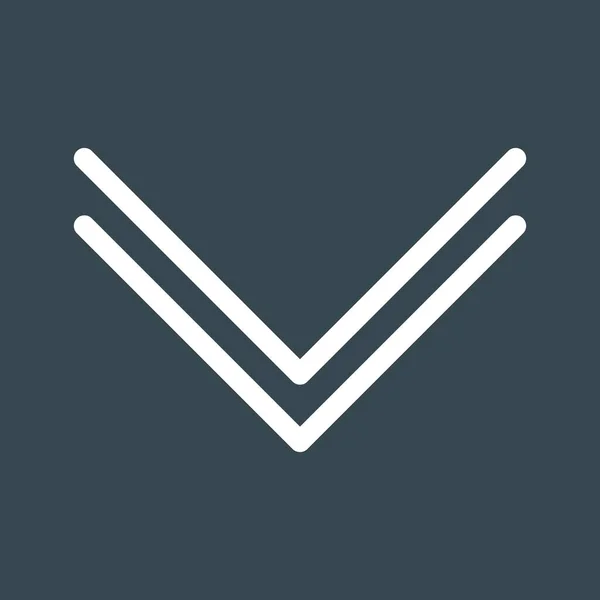 Ikona Šipky Dolů Pro Váš Projekt — Stockový vektor