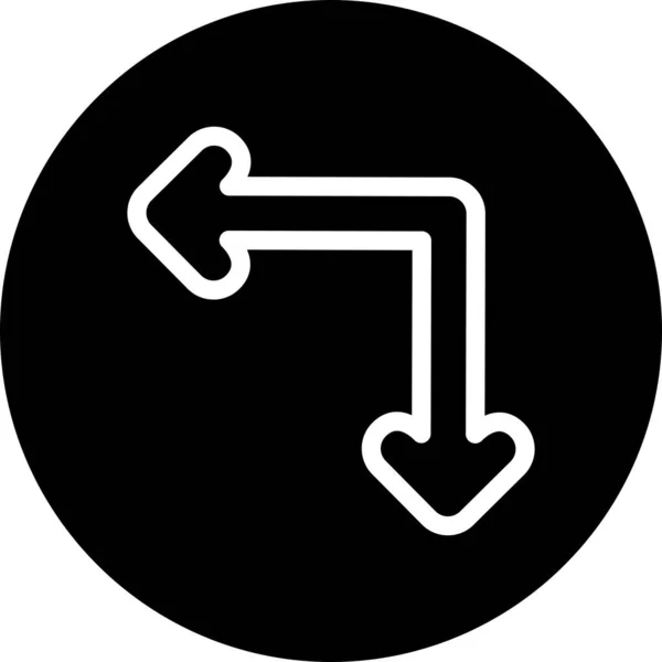 Dirección Icono Flecha Para Proyecto — Vector de stock