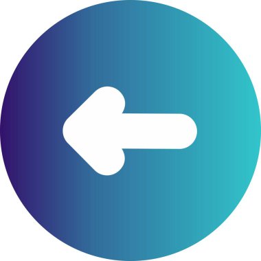 Projeniz için sol yön ok simgesi