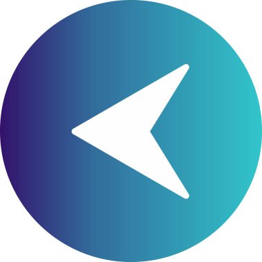 Projeniz için sol yön ok simgesi