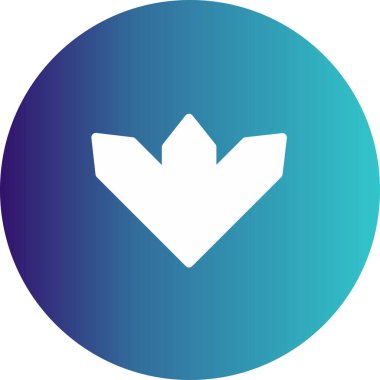 Projemiz için Aşağı Yön Oku Simgesi