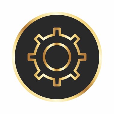 Web grafik çark simgesi, vektör illüstrasyonu 