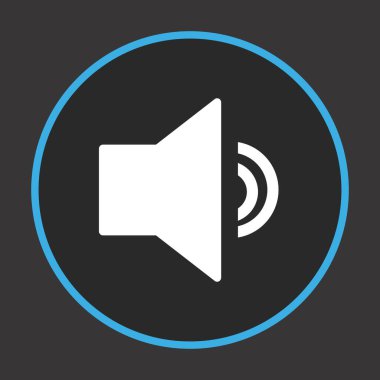 ses simgesi, vektör illüstrasyonu