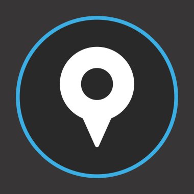  gps Konum simgesi, pin vektör illüstrasyonu, seyahat konsepti