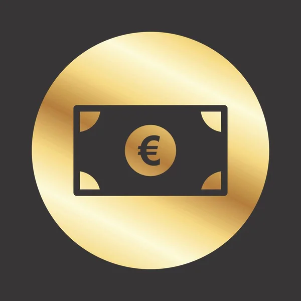 Euro Icono Para Proyecto — Archivo Imágenes Vectoriales