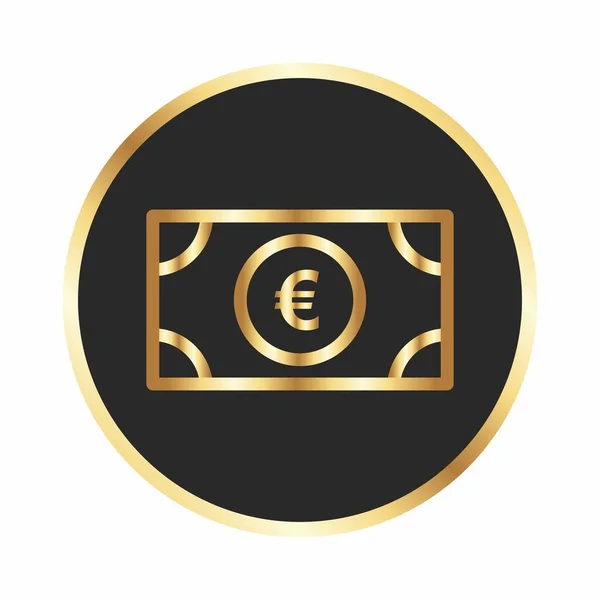 Euro Icon Your Project — Stock Vector