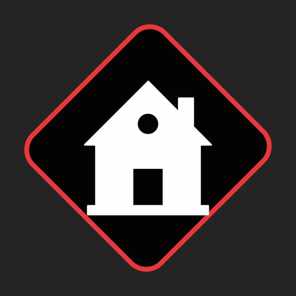 Haus Ikone Für Ihr Projekt — Stockvektor