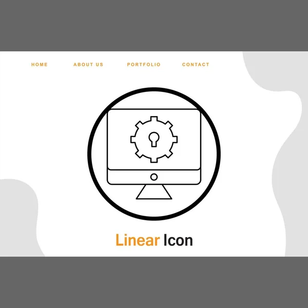 Icône Réglage Lcd Pour Votre Projet — Image vectorielle