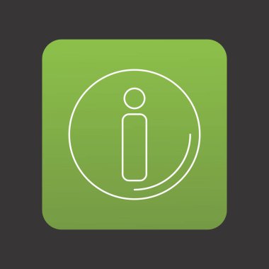 Projeniz için bilgi simgesi, vektör illüstrasyonu