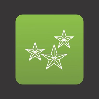 Projeniz için yıldız simgesi, vektör illüstrasyonu