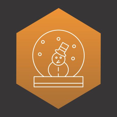 kardan adam simgesi, kış konsepti, vektör illüstrasyonu