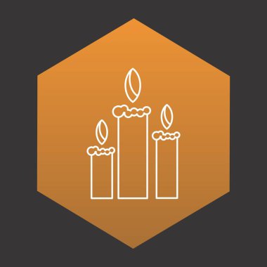 Mum simgesi, basit yaratıcı tasarım, vektör illüstrasyonu