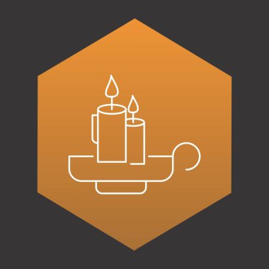 Mum simgesi, basit yaratıcı tasarım, vektör illüstrasyonu