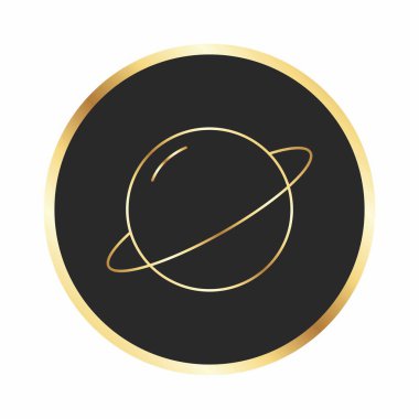  Projeniz için gezegen simgesi, vektör illüstrasyonu