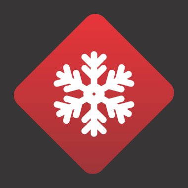 kar tanesi simgesi, yaratıcı tasarım şablonu, vektör illüstrasyonu