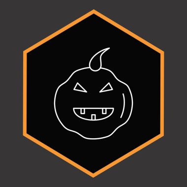 projeniz için kabak simgesi, vektör illüstrasyonu