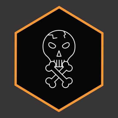 kurukafa simgesi, cadılar bayramı sembolü çizimi