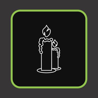 Mum simgesi, basit yaratıcı tasarım, vektör illüstrasyonu