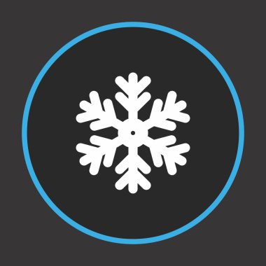 kar tanesi simgesi, yaratıcı tasarım şablonu, vektör illüstrasyonu